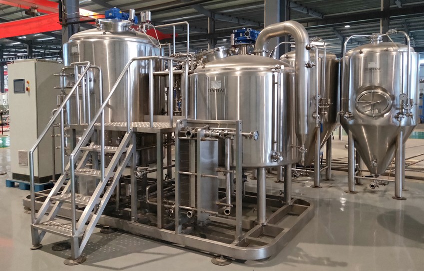 1000L used brewery equipment on sale TianTai® 2150HL brewery
